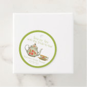 Tijd voor theepartijcadeautje label (In situ)