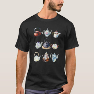 Tijd voor theepotcollectie voor thee Theepotten T-shirt