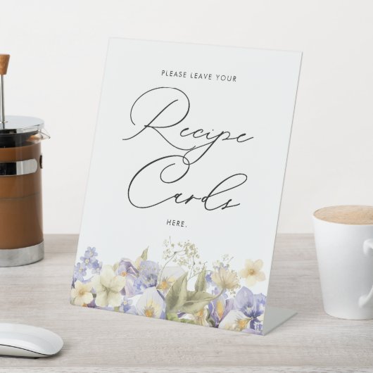 Tijd voor thema Receptkaarten Bruidsmeisjesfeest Reclamebord Met Voetstuk (Insitu)