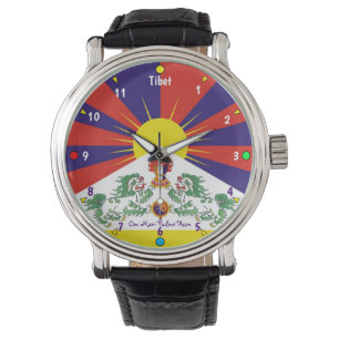 Tijd voor Tibet & Sneeuwleeuwen, Tibetaanse vlag ( Horloge