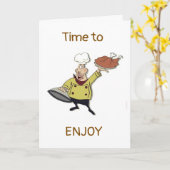 TIJD VOOR TURKEY FAMILIE EN VRIENDEN KAART (Gele Bloem)