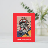 Tijd voor uitloging - tijd artikelen briefkaart (Staand voorkant)