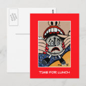 Tijd voor uitloging - tijd artikelen briefkaart (Voorkant / Achterkant)
