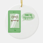Tijd voor upgrade keramisch ornament (Voorkant)