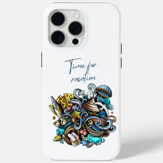 tijd voor vakantie Case-Mate iPhone case (Achterkant)