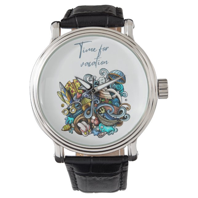tijd voor vakantie horloge (Voorkant)