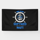 Tijd voor verzending en een kleine Nauti Spandoek (Horizontaal)