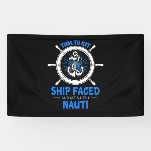 Tijd voor verzending en een kleine Nauti Spandoek (Horizontaal)