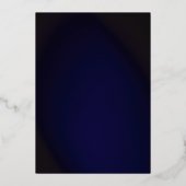 tijd voor Vieren verjaardag in Blauw en Folie Uitnodiging (Achterkant)