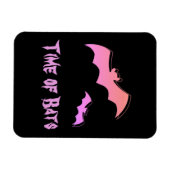 Tijd voor vleermuizen - Roze en Paarse Abstracte P Magneet (Horizontaal)