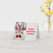 TIJD VOOR VLEES BIJ CHRISTMAS NEPHEW KAART (Gele Bloem)