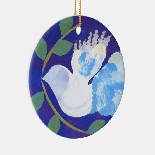 Tijd voor vrede keramisch ornament (Rechts)