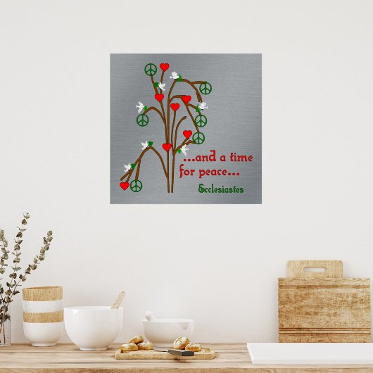 Tijd voor vrede poster (Keuken)