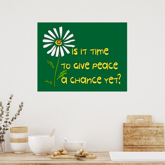 Tijd voor vrede poster (Keuken)