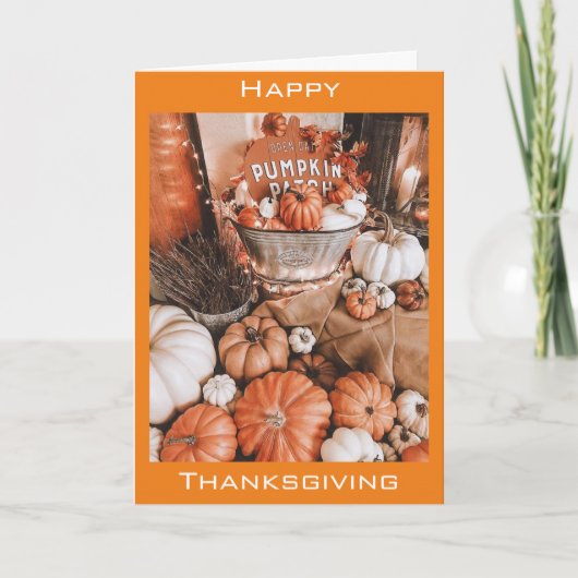 TIJD VOOR VRIENDEN BIJ " THANKSGIVING " " FEESTDAGEN KAART (Voorkant)