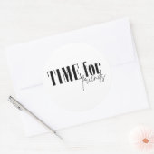 Tijd voor vrienden ronde sticker (Envelop)