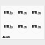Tijd voor vrienden ronde sticker (Vel)