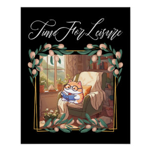 Tijd voor vrije tijd perfect poster