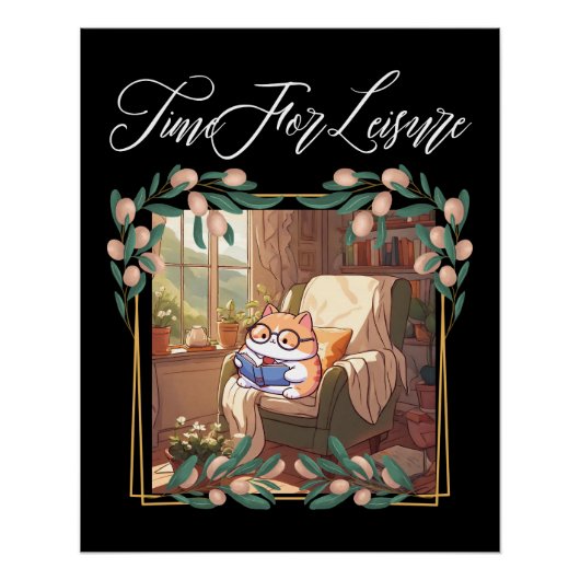 Tijd voor vrije tijd perfect poster (Voorkant)