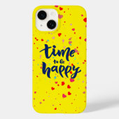 Tijd voor vrolijke typografie Case-Mate iPhone case (Achterkant)
