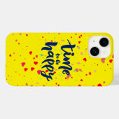 Tijd voor vrolijke typografie Case-Mate iPhone case (Achterkant (horizontaal))
