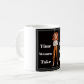 Tijd voor vrouwen koffiemok (Voorkant links)
