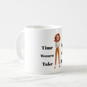 Tijd voor vrouwen koffiemok (Voorkant links)