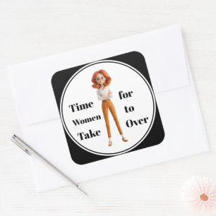 Tijd voor vrouwen sticker