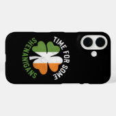 Tijd voor wat kattenkwaad Klaver St. Patrick's Day Case-Mate iPhone Case (Achterkant (horizontaal))