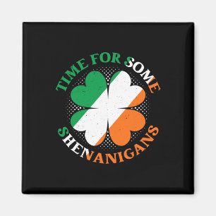 Tijd voor wat kattenkwaad St. Patricks Dag Iers I Magneet