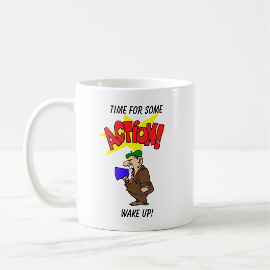 Tijd voor wat wakker worden! Mok (Links)