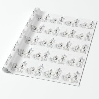 Tijd voor Westie-partij Cadeaupapier