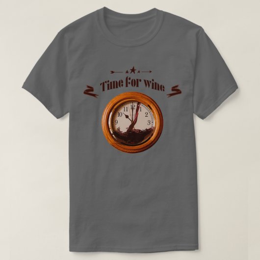 Tijd voor wijn 1 t-shirt (Design voorkant)