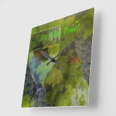 Tijd voor wijn? Humoureuze wijnklep Vierkante Klok (Hoek)