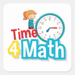 Tijd voor Wiskunde Vierkante Sticker