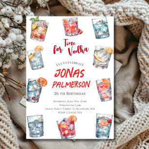 Tijd voor wodka, uitnodiging voor volwassen verjaa