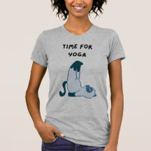 Tijd Voor Yoga kat schattig T-shirt