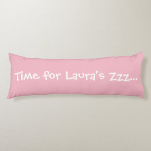 Tijd voor Zzz... Meisjes roze carrosserie Lichaamskussen