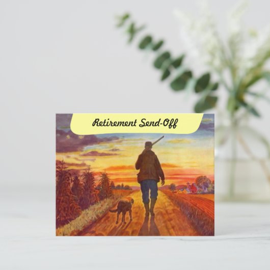 Tijd w/Beste Uitnodiging Boeddy Retirement Party (Staand voorkant)