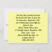 Tijd w/Beste Uitnodiging Boeddy Retirement Party (Achterkant)