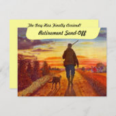 Tijd w/Beste Uitnodiging Boeddy Retirement Party (Voorkant / Achterkant)