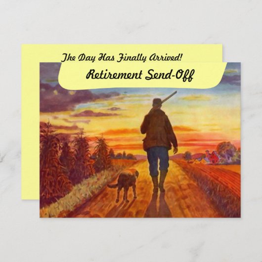 Tijd w/Beste Uitnodiging Boeddy Retirement Party (Voorkant / Achterkant)