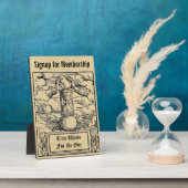 Tijd wacht op één lidmaatschapsstation fotoplaat (Zijkant)