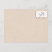 "Tijd wacht op niemand" Gepersonaliseerd Briefkaart (Achterkant)