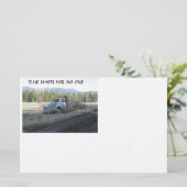 Tijd wacht op niemand - oude truck Briefpapier (Staand voorkant)