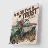 Tijd wacht op nieuwe release vierkante klok (Hoek)