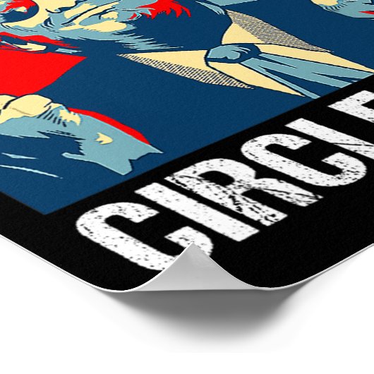 Tijd We Circle Back Trump 2024 Middelvinger Repub Poster (Hoek)