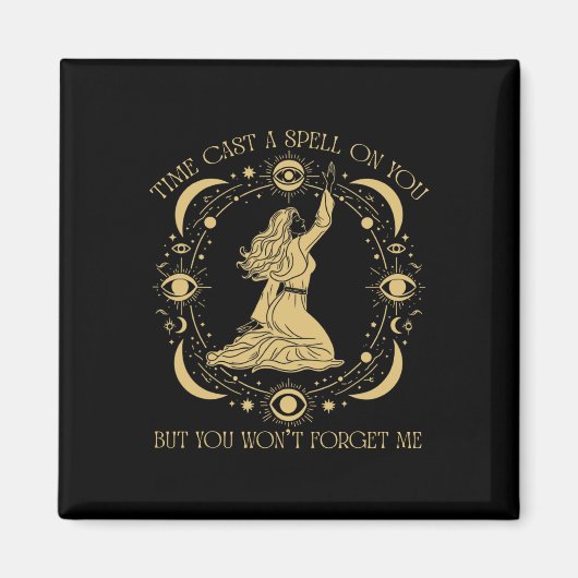 Tijd werpt een spreuk op je afbeelding, maar je zu magneet (Voorkant)