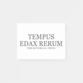 Tijd wijdt alle dingen aan - donker post-it® notes