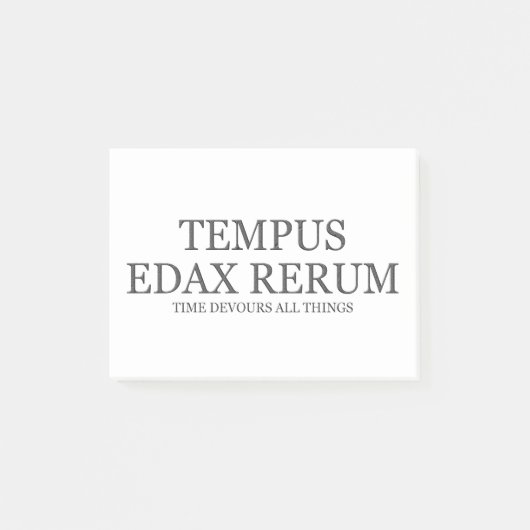 Tijd wijdt alle dingen aan - donker post-it® notes (Voorkant)